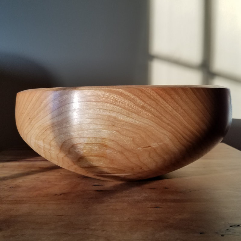Beautiful wood turned bowl from Five Islands Woodworking.